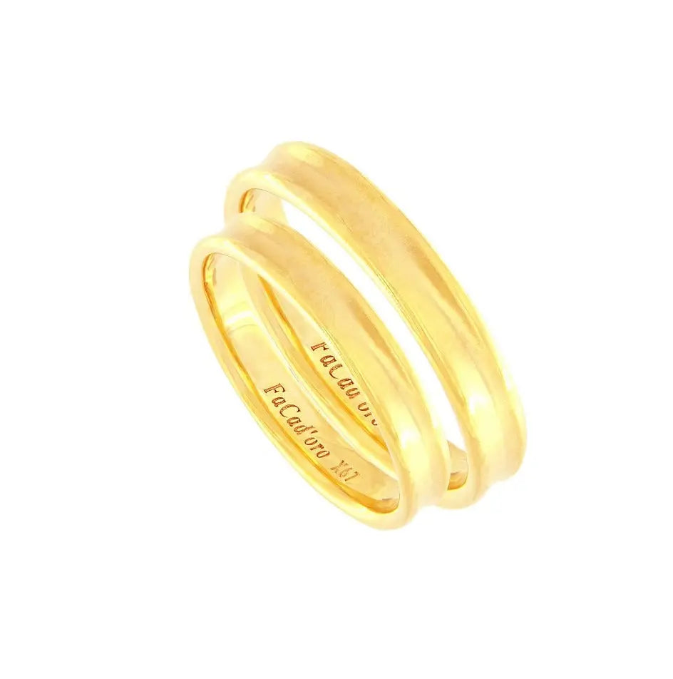 FaCad’oro WR-96 Χρυσές Βέρες Γάμου 9ct ή 14ct