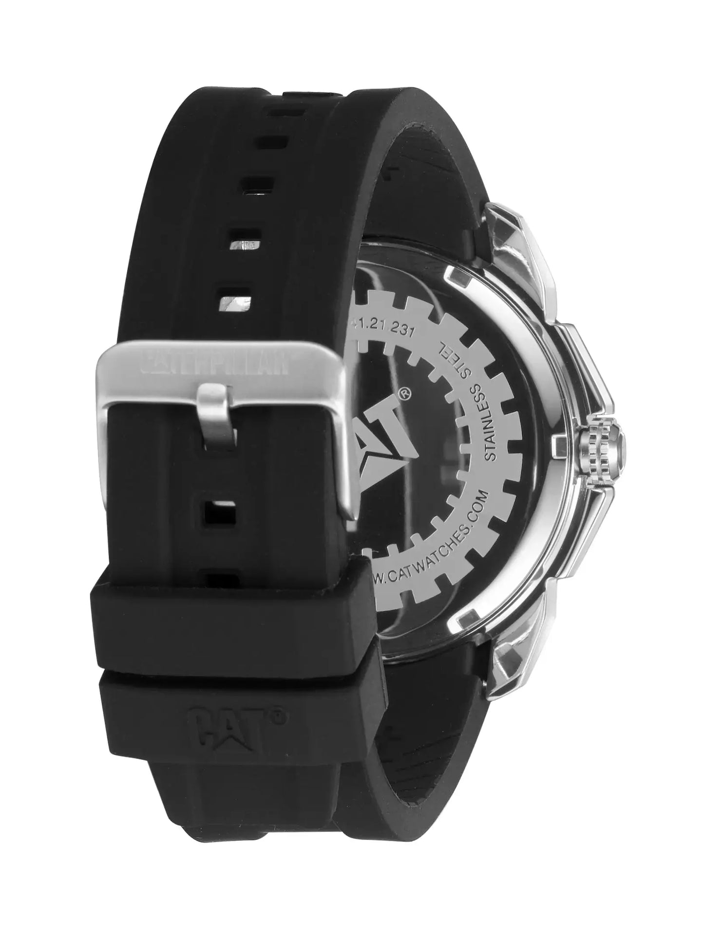 CATERPILLAR AX14121132 Elite 2025 Black Silicon Strap Caterpillar