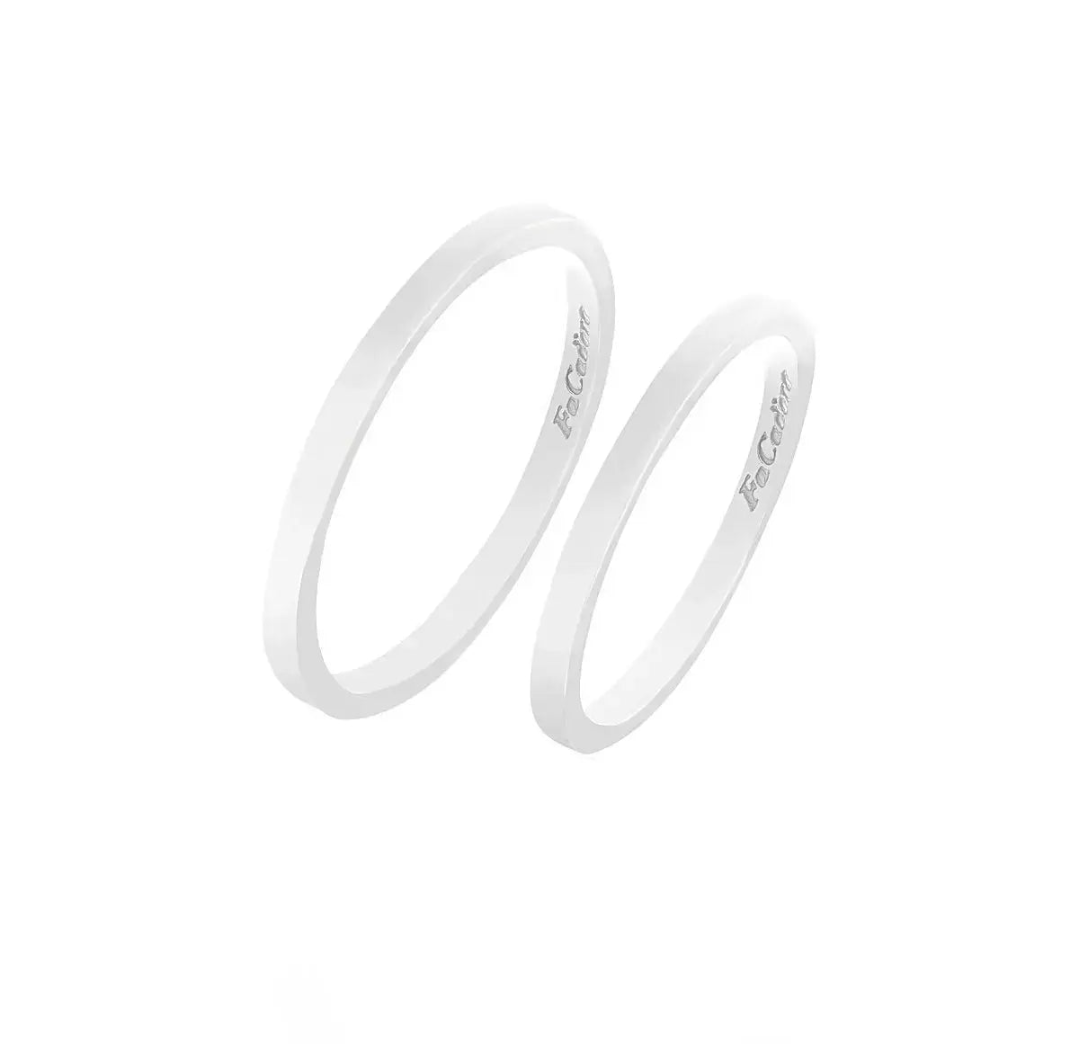 FaCad'oro WR-62S Ασημένιες Βέρες Γάμου FaCad'oro