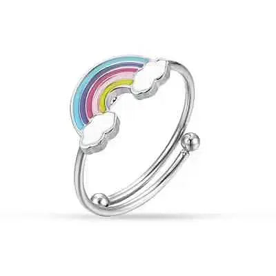 Luca Barra JA102 Children's Steel Ring with Daisy