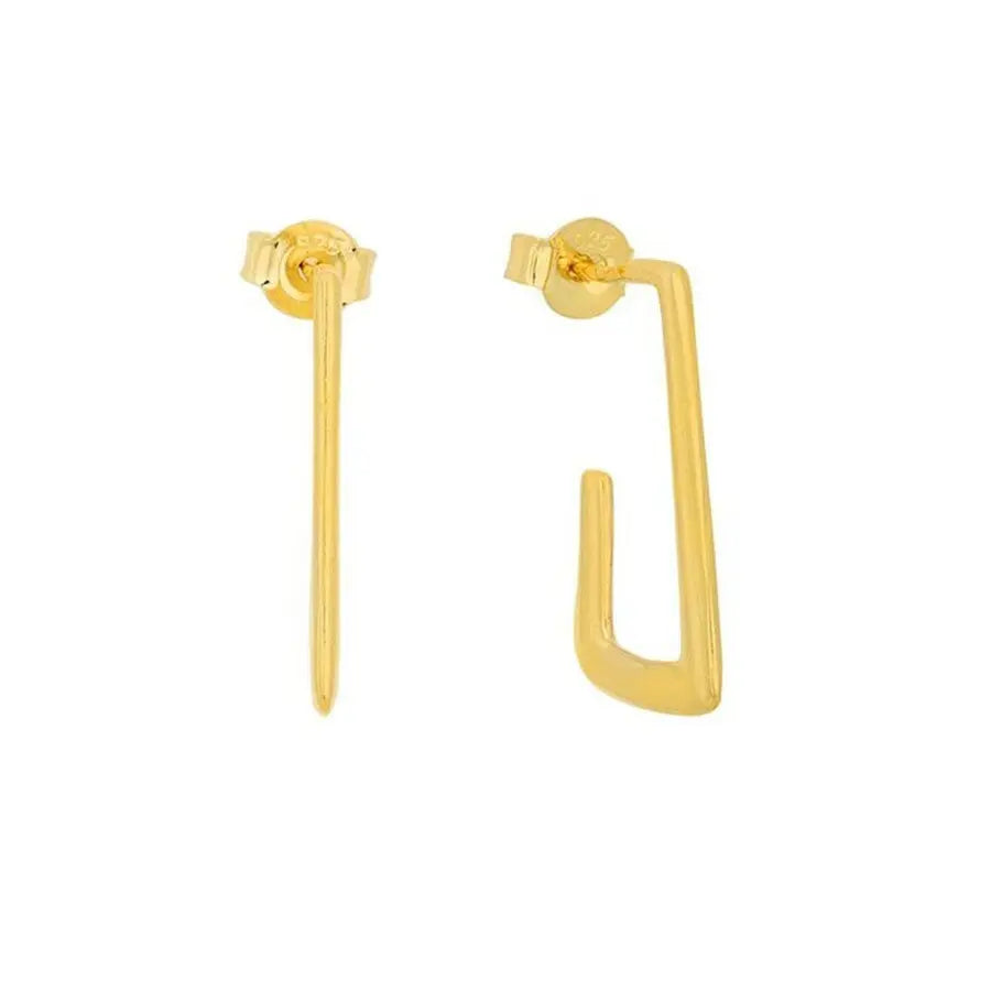 Earrings UN/SC047 In Platinum Plated Silver with Pearl