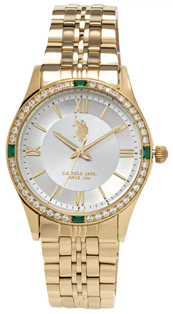 U.S. POLO USP8323YG Giselle Gold Stainless Steel Bracelet