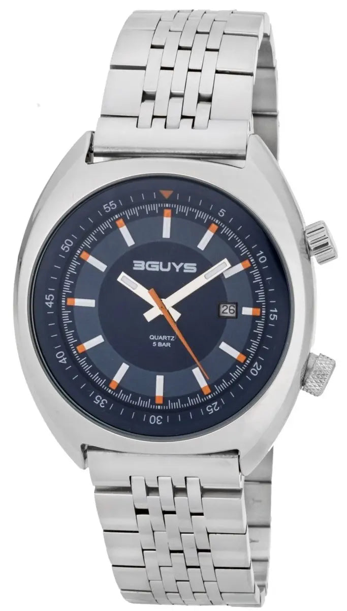 3GUYS 3G77504 Pilot Stainless Steel Bracelet - Κοσμηματοπωλείο Goldy