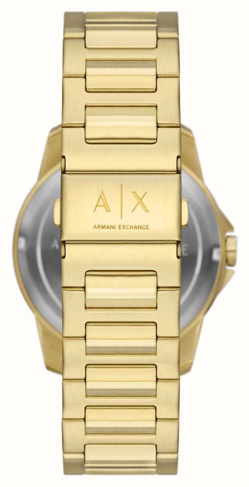Armani Exchange AX1737 Multifunction Gold Stainless Steel Bracelet - Κοσμηματοπωλείο Goldy