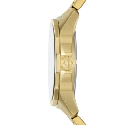 Armani Exchange AX1737 Multifunction Gold Stainless Steel Bracelet - Κοσμηματοπωλείο Goldy