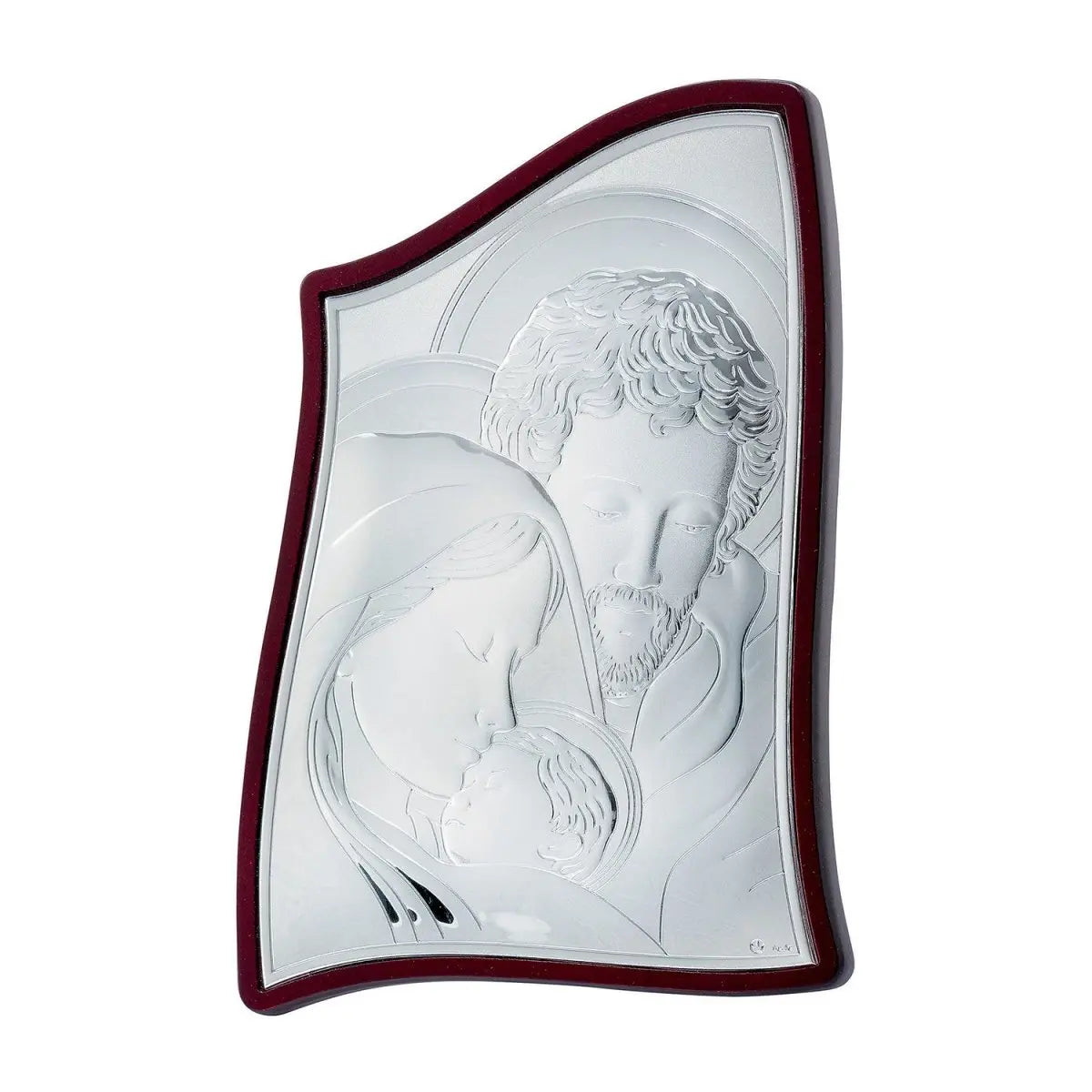 Ασημένια Εικόνα Αγία Οικογένεια MA/E904/3 15cm x 21cm - Κοσμηματοπωλείο Goldy