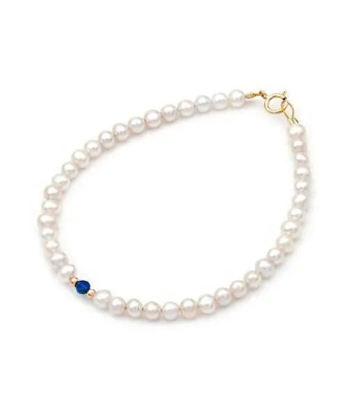 Βραχιόλι 110202 Fresh Water Pearl Κ14 με Μαργαριτάρια 4,0-4,5mm - Κοσμηματοπωλείο Goldy