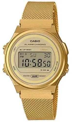 CASIO A-171WEMG-9AEF Vintage Gold Stainless Steel Watch - Κοσμηματοπωλείο Goldy
