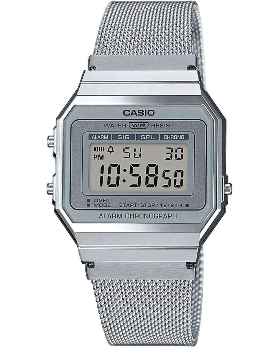 CASIO A-700WEM-7AEF Vintage Stainless Steel Watch - Κοσμηματοπωλείο Goldy