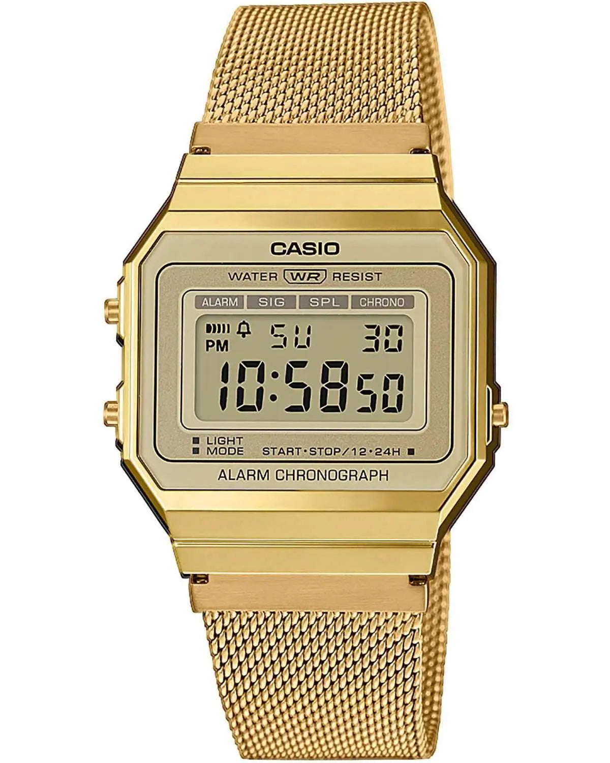 CASIO A-700WEMG-9AEF Vintage Gold Stainless Steel Watch - Κοσμηματοπωλείο Goldy