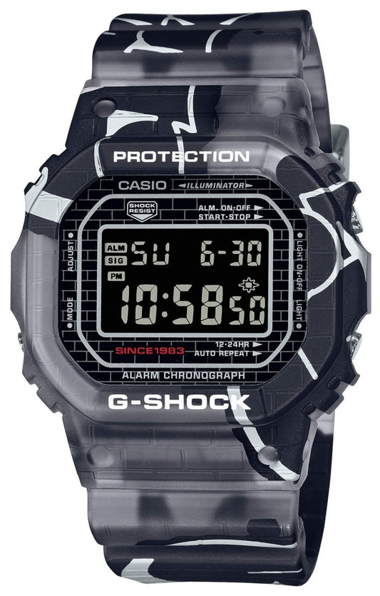 Casio DW-5000SS-1ER G-Shock Limited Black Rubber Strap - Κοσμηματοπωλείο Goldy