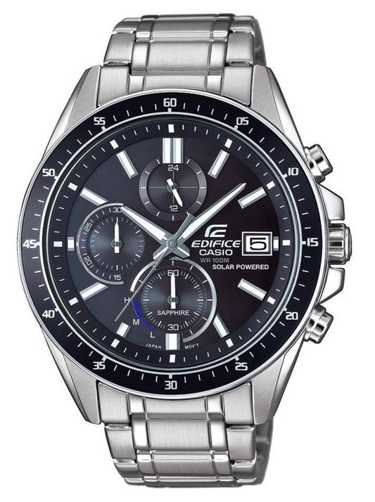 Casio EFS-S510D-1AVUEF Edifice Solar Chronograph Stainless Steel Watch - Κοσμηματοπωλείο Goldy