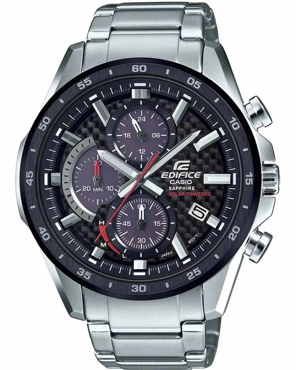 Casio EFS-S540DB-1AUEF Edifice Solar Chronograph Stainless Steel Watch - Κοσμηματοπωλείο Goldy