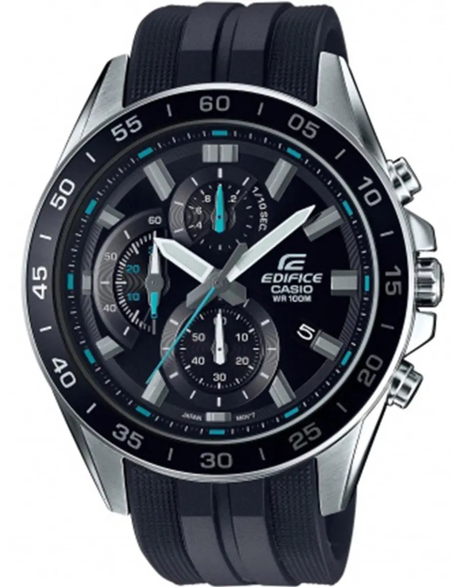 Casio EFV-550P-1AVUEF Edifice Chronograph Black Rubber Strap - Κοσμηματοπωλείο Goldy