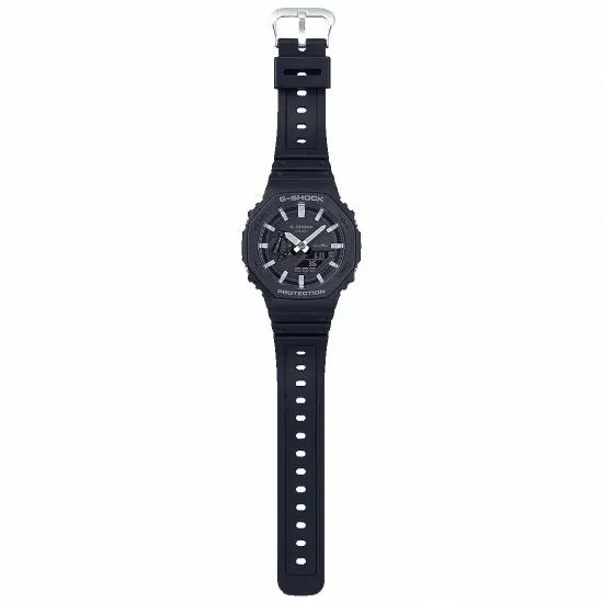 Casio GA-2100-1AER G-Shock Black Rubber Strap - Κοσμηματοπωλείο Goldy