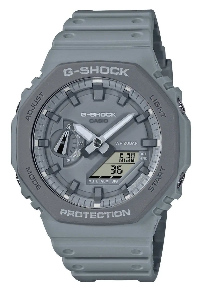 Casio GA-2110ET-8AER G-Shock Grey Rubber Strap - Κοσμηματοπωλείο Goldy