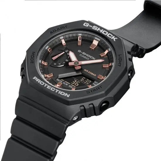 Casio GMA-S2100-1AER Chronograph Black Rubber Strap - Κοσμηματοπωλείο Goldy