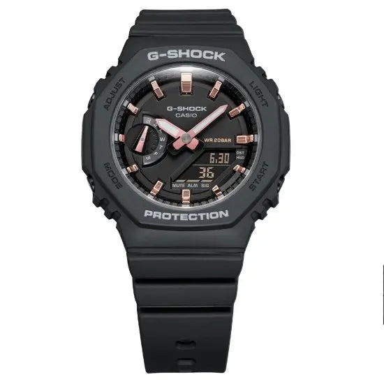 Casio GMA-S2100-1AER Chronograph Black Rubber Strap - Κοσμηματοπωλείο Goldy