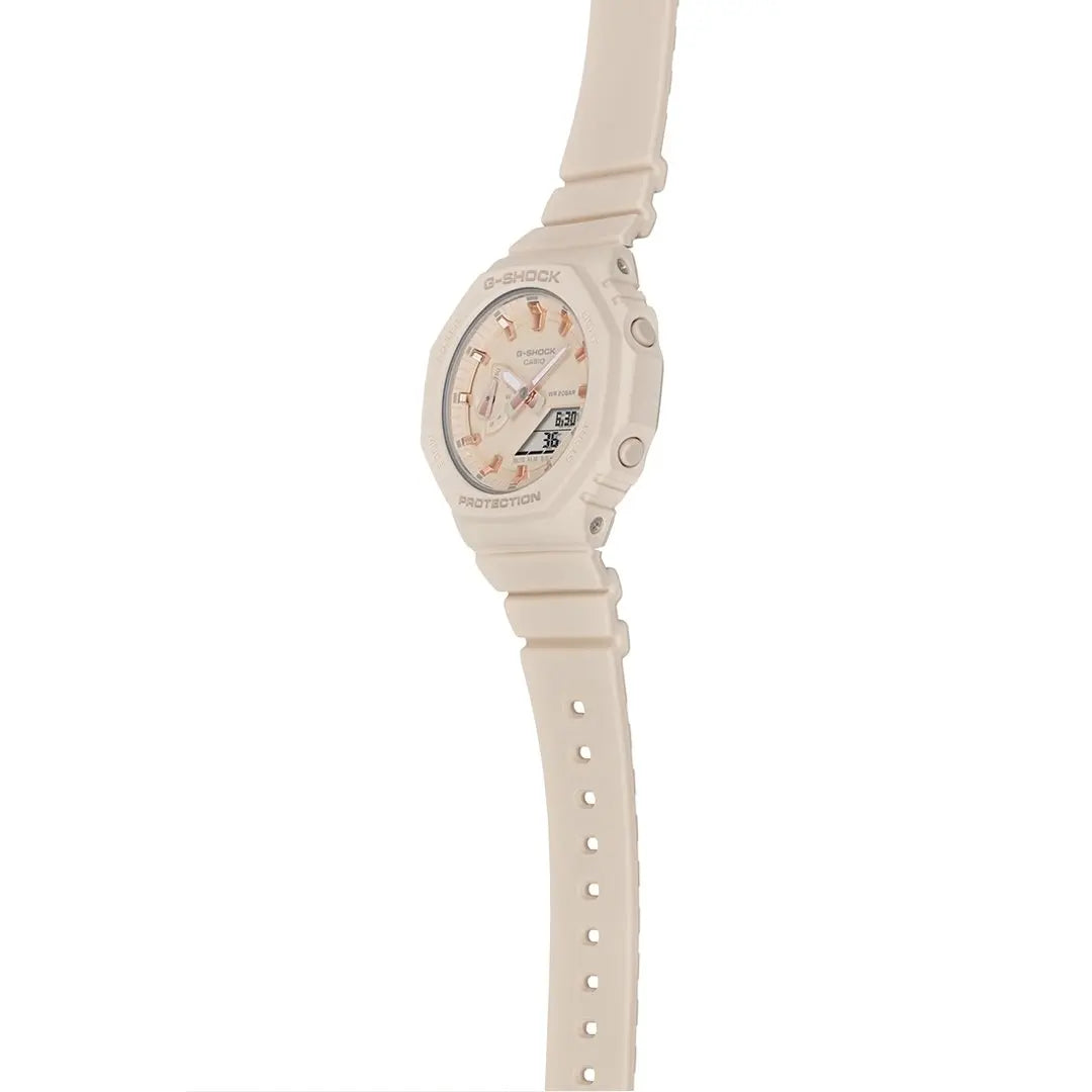 Casio GMA-S2100-4AER Chronograph Beige Rubber Strap - Κοσμηματοπωλείο Goldy