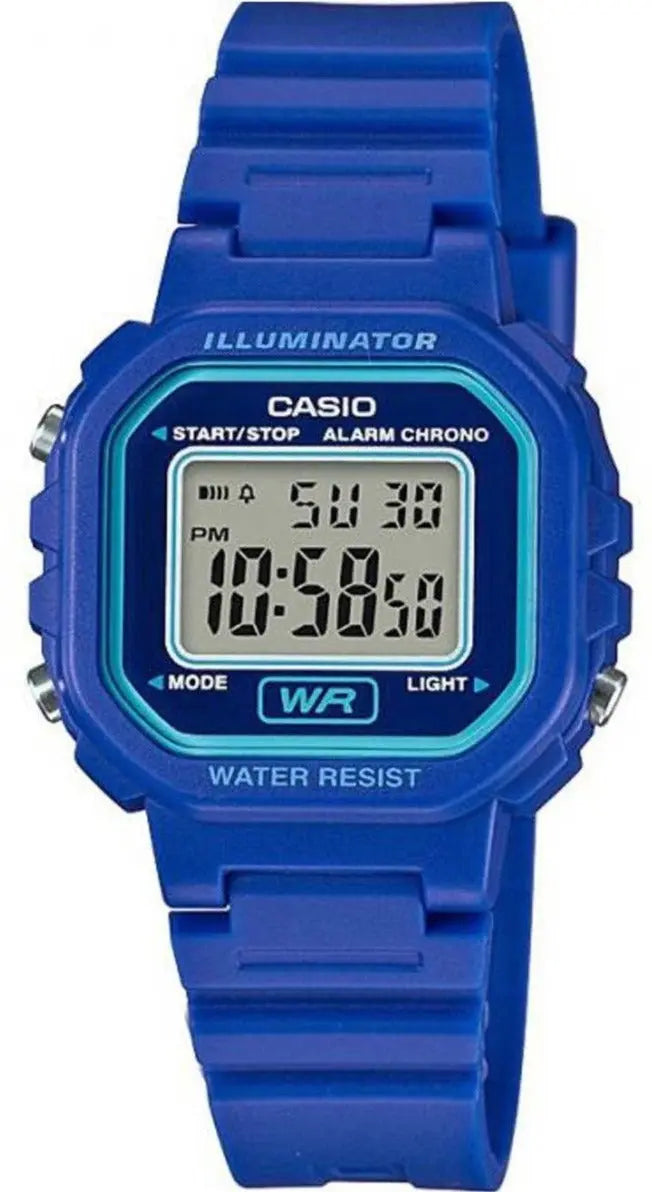 CASIO LA-20WH-2AEF Digital Blue Rubber Strap - Κοσμηματοπωλείο Goldy