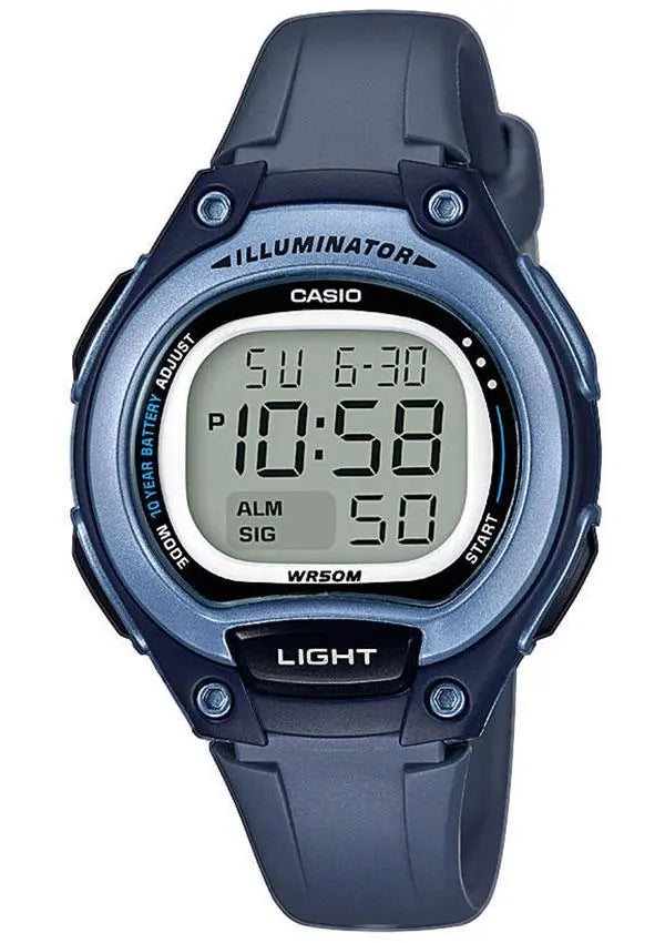 Casio LW-203-2AVEF Digital Blue Rubber Strap - Κοσμηματοπωλείο Goldy