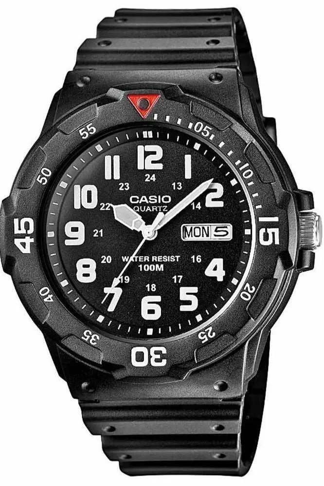 CASIO MRW-200H-1BVEG Collection Black Rubber Strap - Κοσμηματοπωλείο Goldy