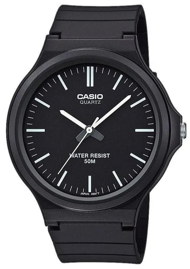 CASIO MW-240-1EVEF Black Plastic Strap - Κοσμηματοπωλείο Goldy
