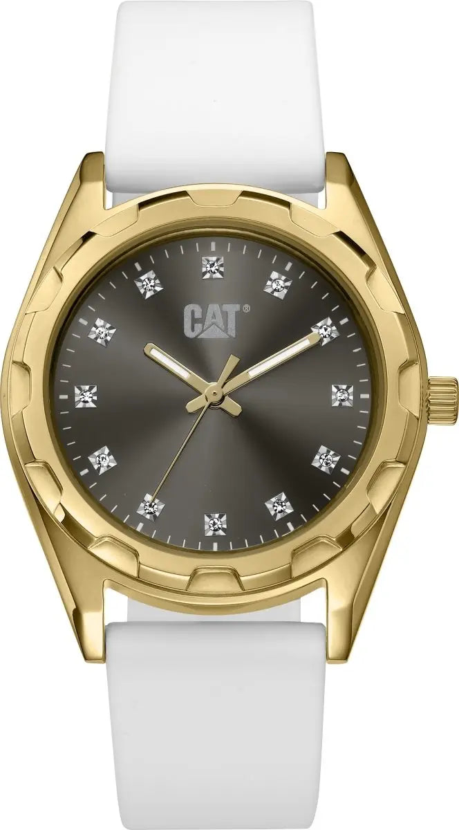 CATERPILLAR AL38020555 California Lady White Leather Strap - Κοσμηματοπωλείο Goldy