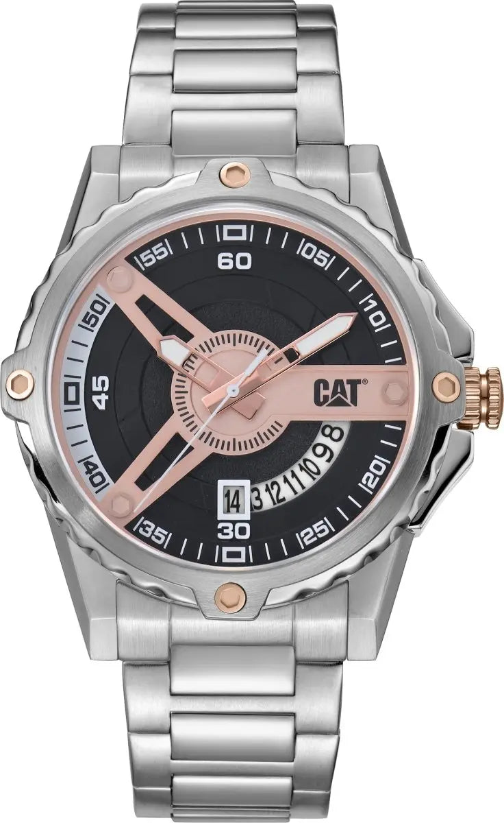 CATERPILLAR AM14111129 Newport Stainless Steel Watch - Κοσμηματοπωλείο Goldy