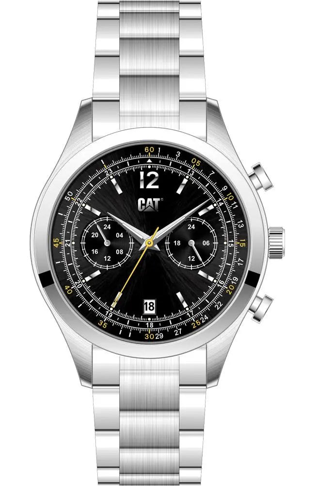 CATERPILLAR EA14911131 1904 Dual Time Stainless Steel Watch - Κοσμηματοπωλείο Goldy