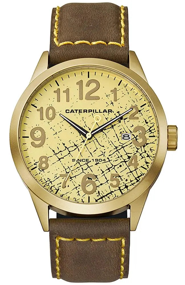 CATERPILLAR EX18135818 Extend Brown Leather Strap - Κοσμηματοπωλείο Goldy