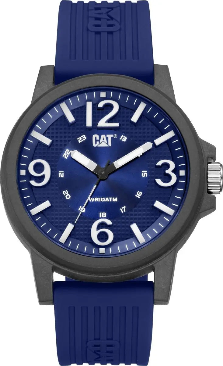 CATERPILLAR LF11126632 Groovy Blue Rubber Strap - Κοσμηματοπωλείο Goldy