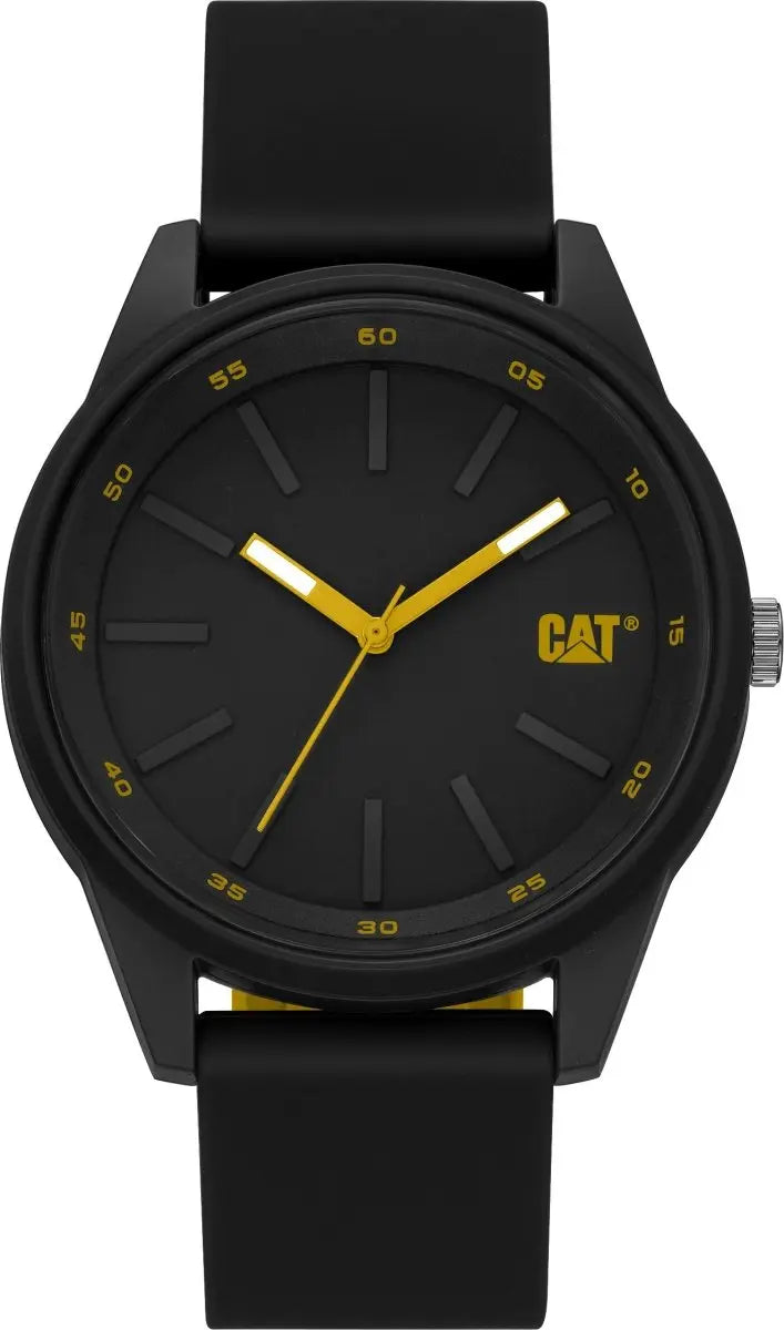 CATERPILLAR LJ16021127 Insignia Black Rubber Strap - Κοσμηματοπωλείο Goldy