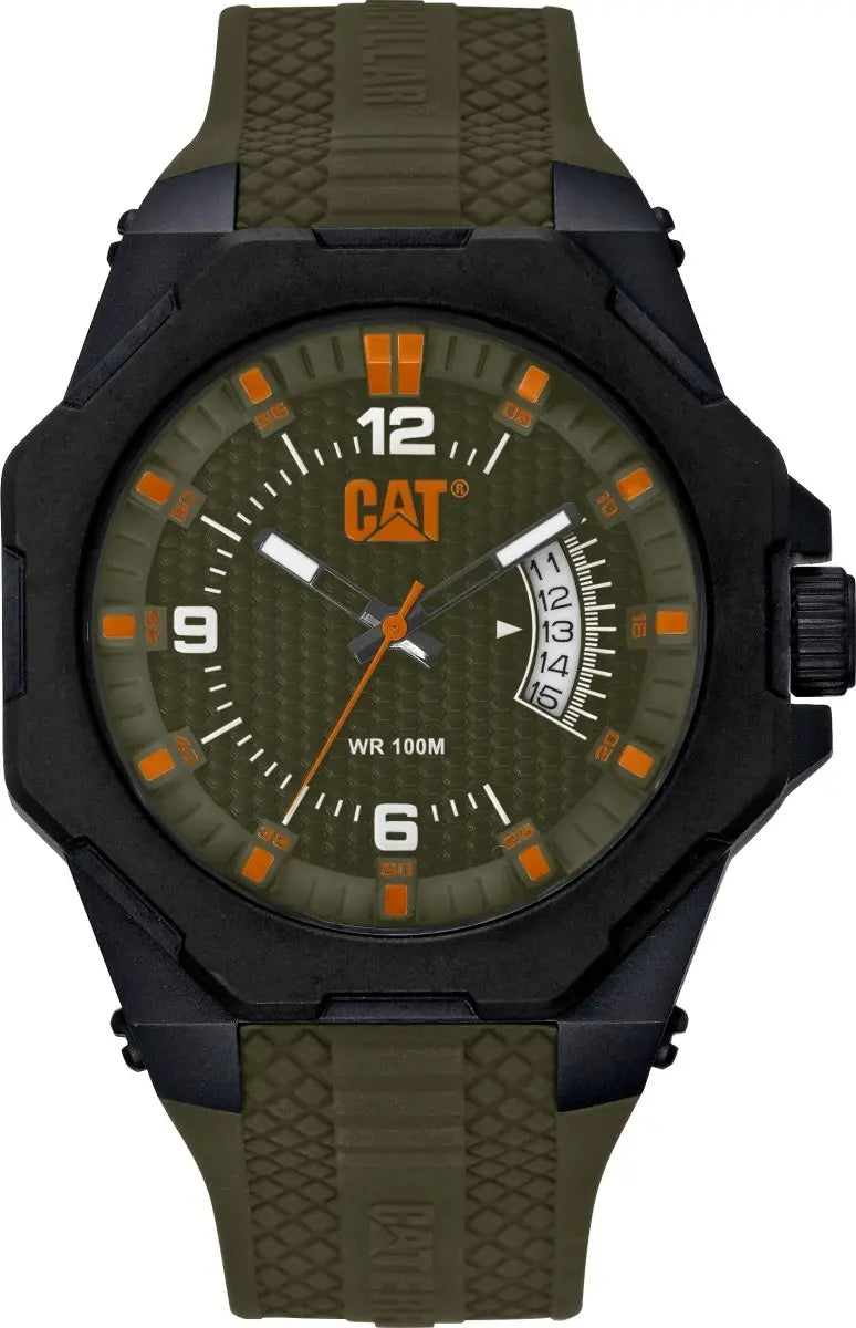 Caterpillar LM12123334 Octa Khaki Rubber Strap - Κοσμηματοπωλείο Goldy