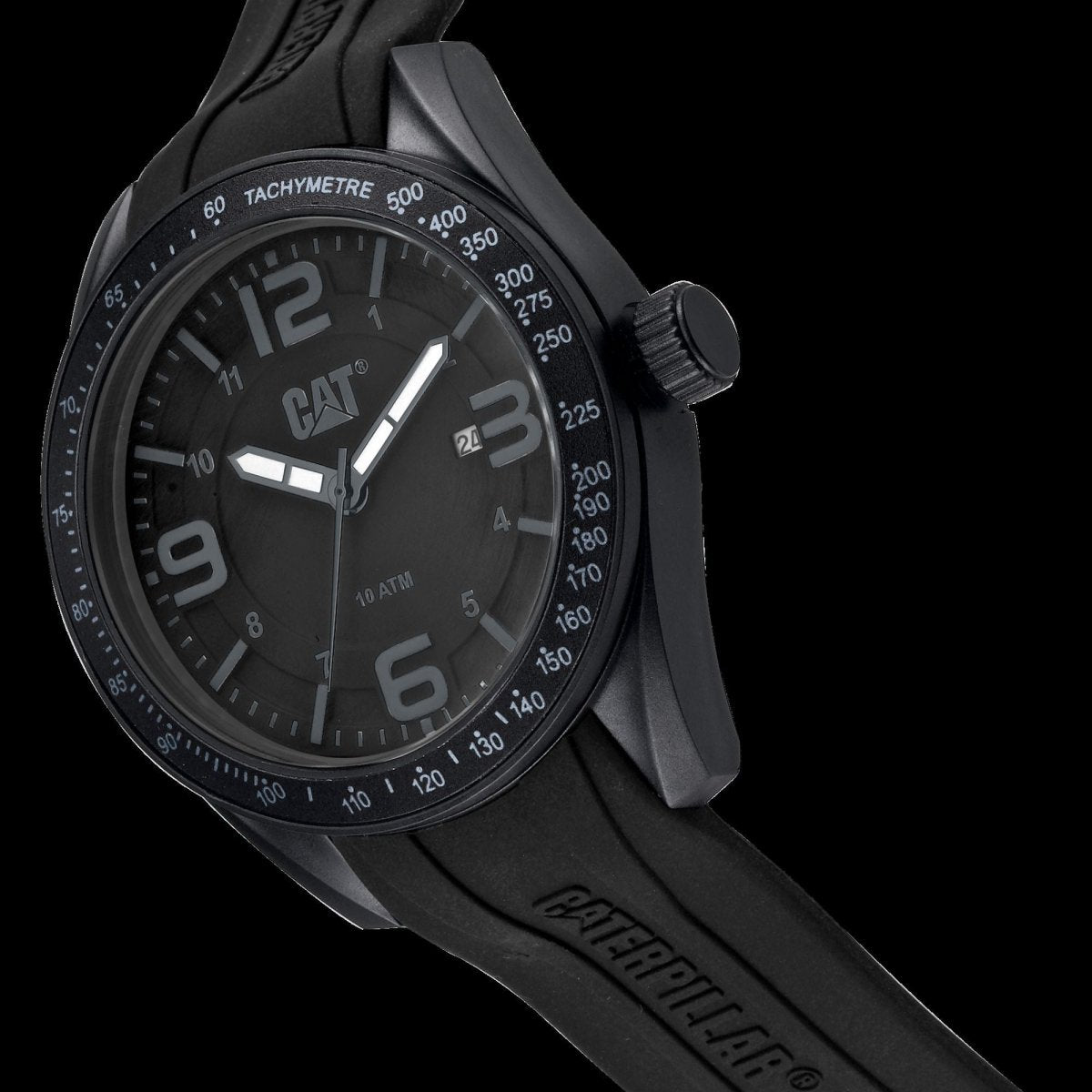 Caterpillar LQ16121135 Oceania Black Silicon Strap - Κοσμηματοπωλείο Goldy