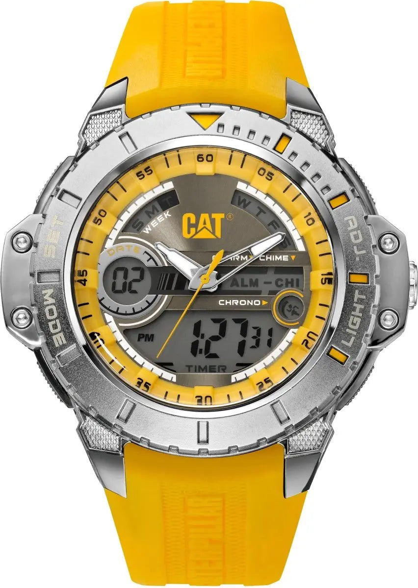 CATERPILLAR MA15527137 Anadigi Yellow Rubber Strap - Κοσμηματοπωλείο Goldy