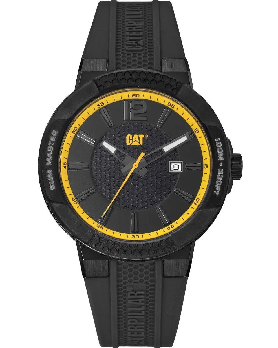 CATERPILLAR SH16121137 Shock Slim Black Rubber Strap - Κοσμηματοπωλείο Goldy