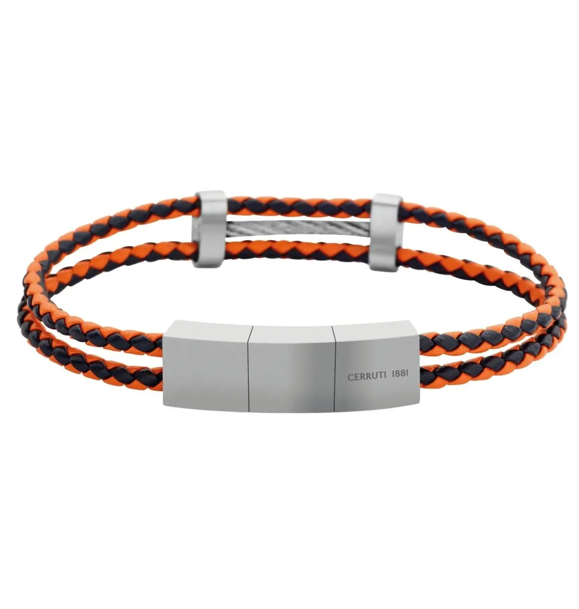 Cerruti CIAGB0000904 Strings Ανδρικό Βραχιόλι Από Ατσάλι και Δέρμα - Κοσμηματοπωλείο Goldy