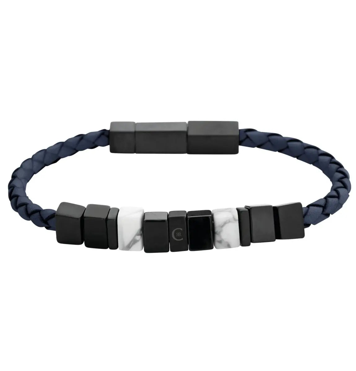 Cerruti CIAGB0001404 Chiselled Ανδρικό Βραχιόλι Από Ατσάλι και Δέρμα - Κοσμηματοπωλείο Goldy