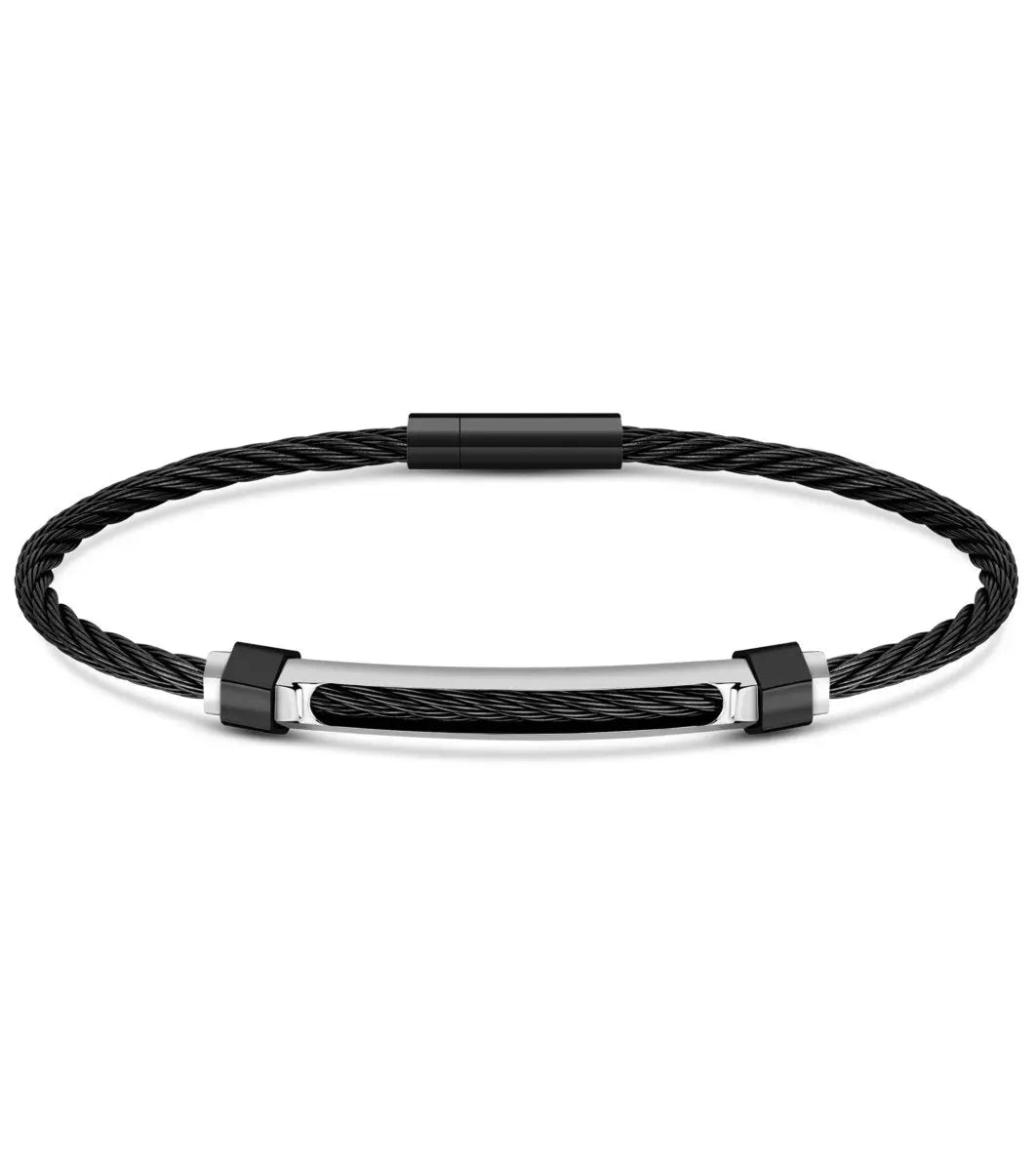 Cerruti CIAGB2209901 Only Cable Ανδρικό Βραχιόλι από Ατσάλι - Κοσμηματοπωλείο Goldy