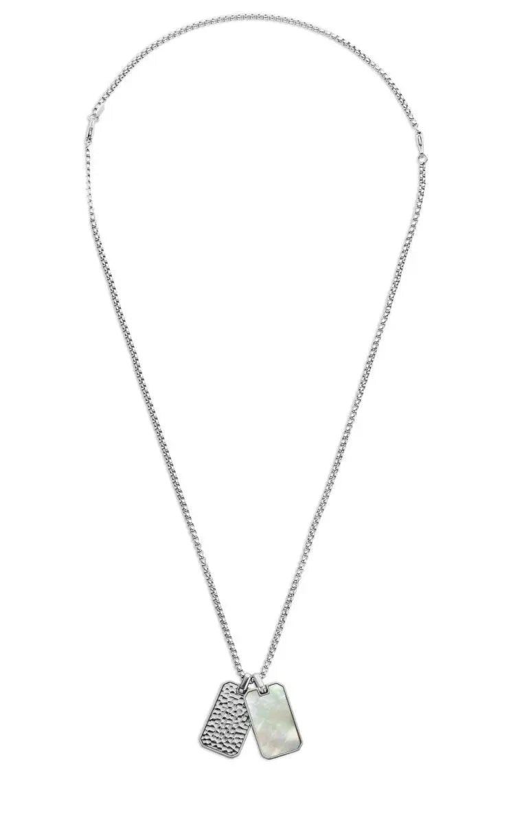 Cerruti CIAGN2216101 Monogram Ανδρικό Κολιέ από Ατσάλι με Φίλντισι - Κοσμηματοπωλείο Goldy