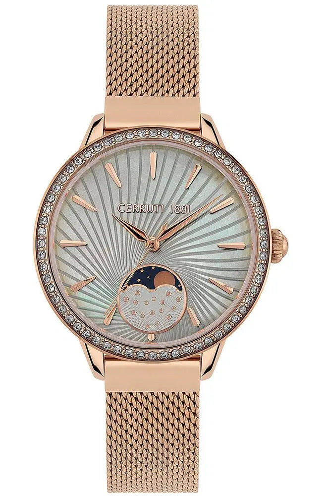 Cerruti CRM29501 Rosara Crystals Rose Gold Stainless Steel Bracelet - Κοσμηματοπωλείο Goldy