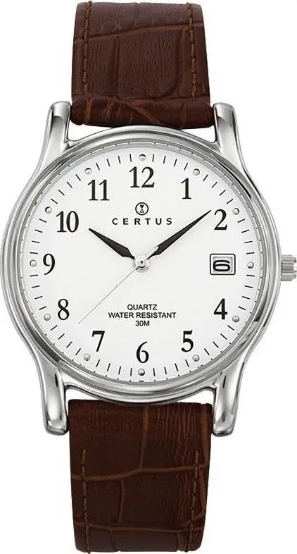 Certus 610592 Brown Leather Strap - Κοσμηματοπωλείο Goldy