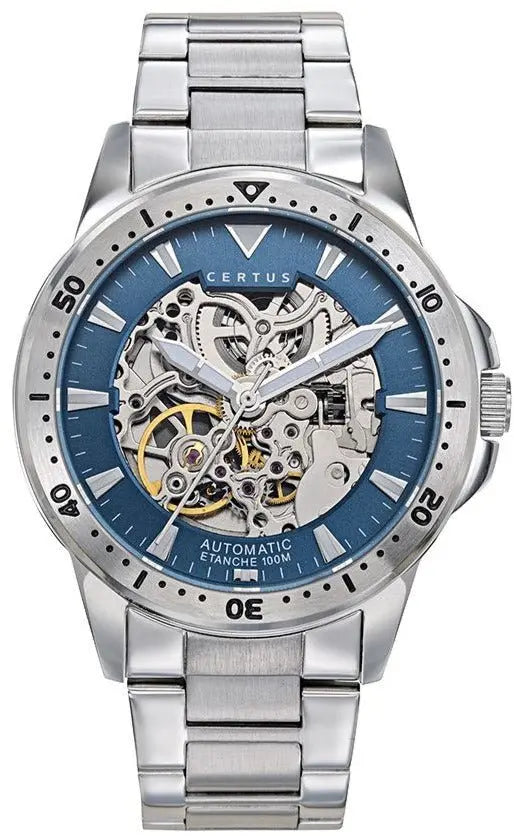 Certus 616494 Automatic Silver Stainless Steel Bracelet - Κοσμηματοπωλείο Goldy