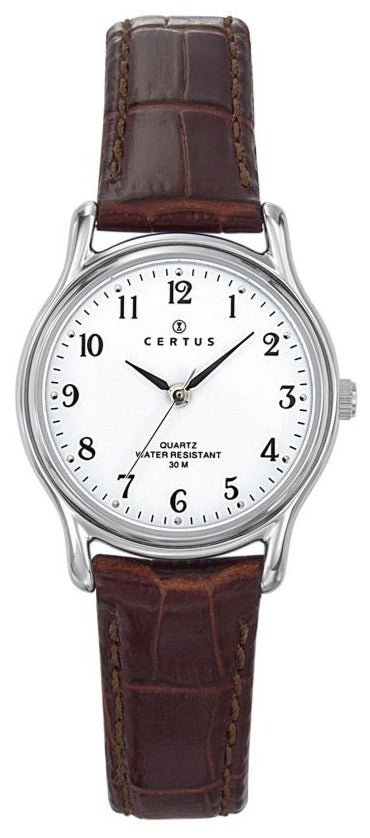 Certus 644279 Brown Leather Strap - Κοσμηματοπωλείο Goldy