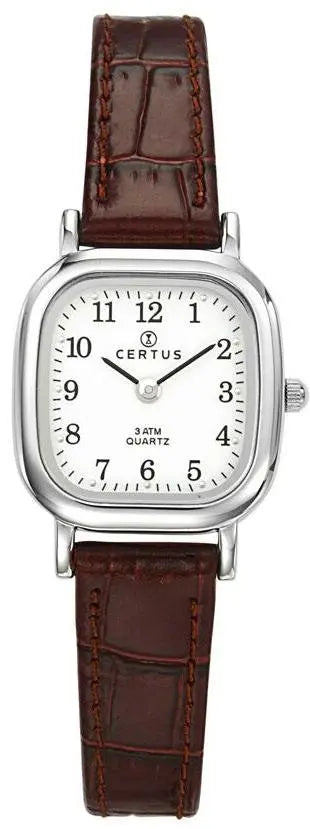 Certus 644406 Brown Leather Strap - Κοσμηματοπωλείο Goldy