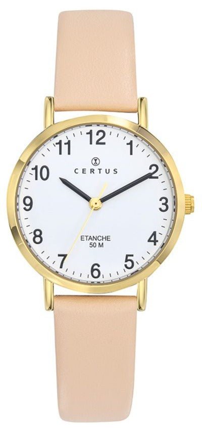Certus 646588 Pink Leather Strap - Κοσμηματοπωλείο Goldy