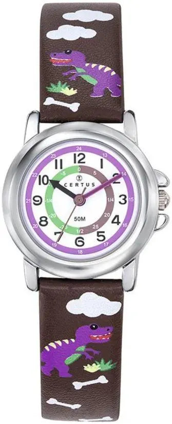 Certus 647630 Dark Purple Leather Strap - Κοσμηματοπωλείο Goldy