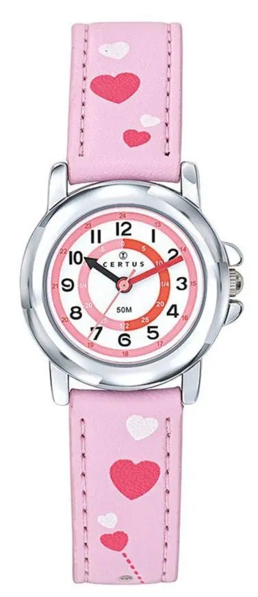 Certus 647642 Kids Pink Leather Strap - Κοσμηματοπωλείο Goldy
