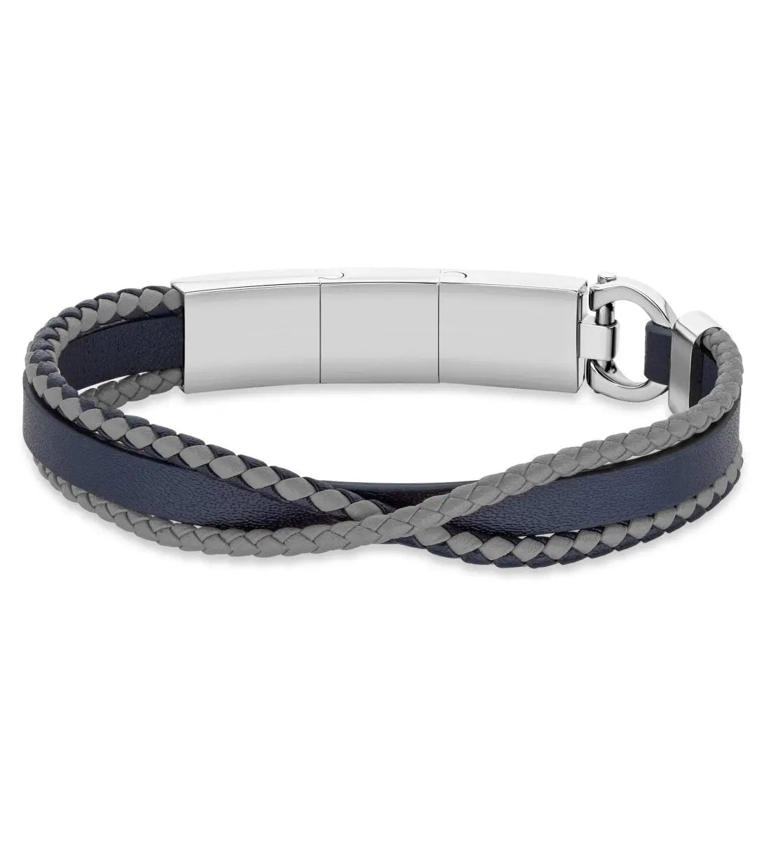 Cerutti CIAGB2127905 Shuffle Ανδρικό Βραχιόλι με Δέρμα και Ατσάλι - Κοσμηματοπωλείο Goldy